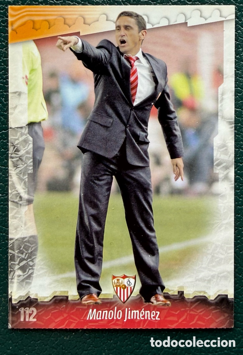 Fu&szlig;ball-Sticker: 112 MANOLO JIMENEZ SEVILLA FC FICHAS ALBUM MUNDICROMO 2008 2009 08 09