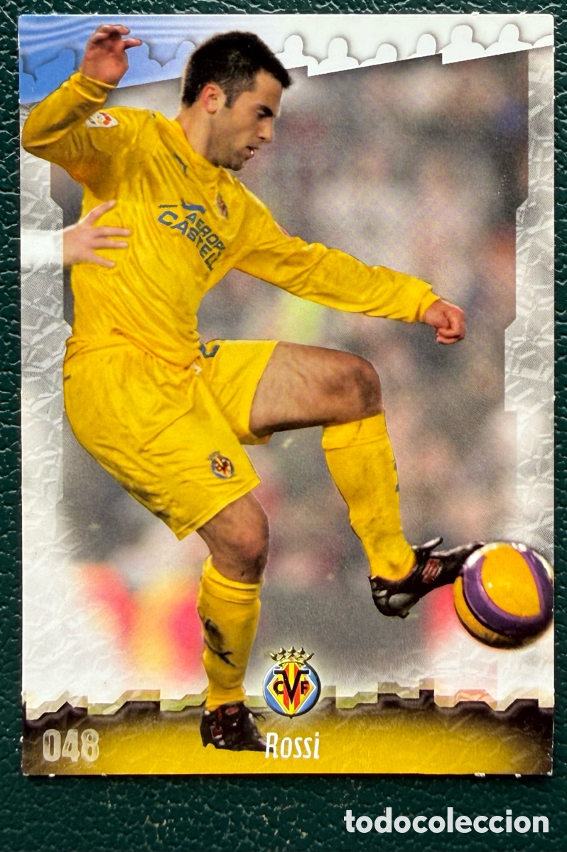 Fu&szlig;ball-Sticker: 48 ROSSI VILLARREAL CF FICHAS ALBUM MUNDICROMO 2008 2009 08 09