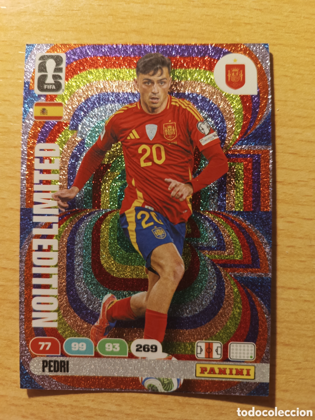Cromos de F&uacute;tbol: PEDRI LIMITED EDITION SPAIN ESPA&Ntilde;A (EDICI&Oacute;N EXTRANJERA) FIFA WORLD CUP 2026 ADRENALYN MUNDIAL 26