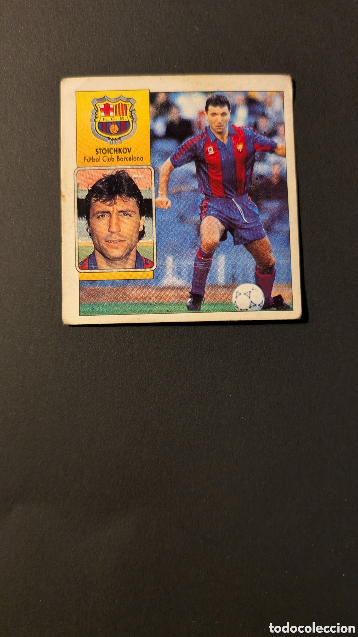 Fu&szlig;ball-Sticker: STOICHKOV BARCELONA LIGA ESTE 1992/93 92 93 DESPEGADO