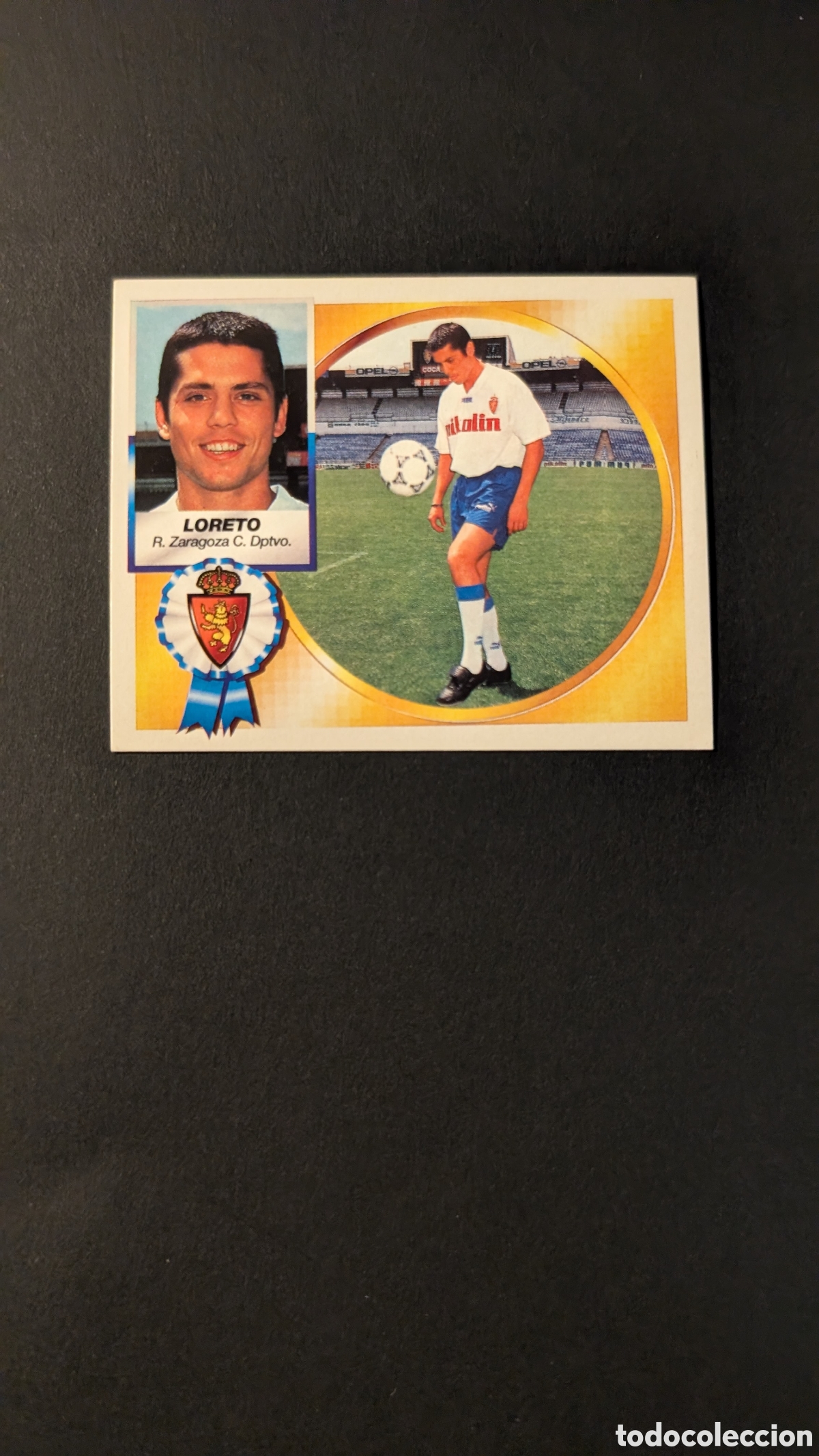 Cromos de Futebol: LORETO ZARAGOZA FICHAJE 18 LIGA ESTE 1994/95 94 95 NUNCA PEGADO SIN PEGAR