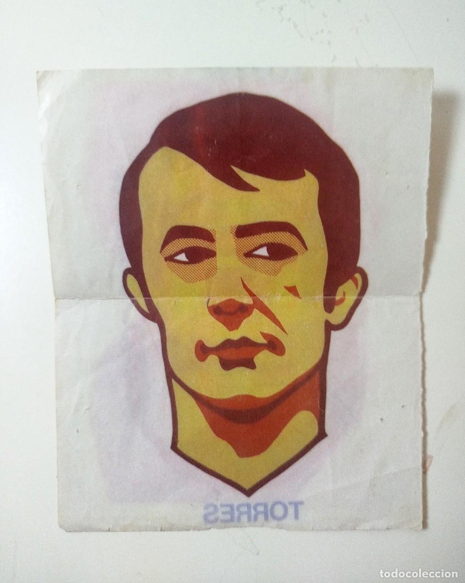 Fu&szlig;ball-Sticker: Calcoman&iacute;a Textil Vintage Torres - F&uacute;tbol A&ntilde;os 70 - Sin usar