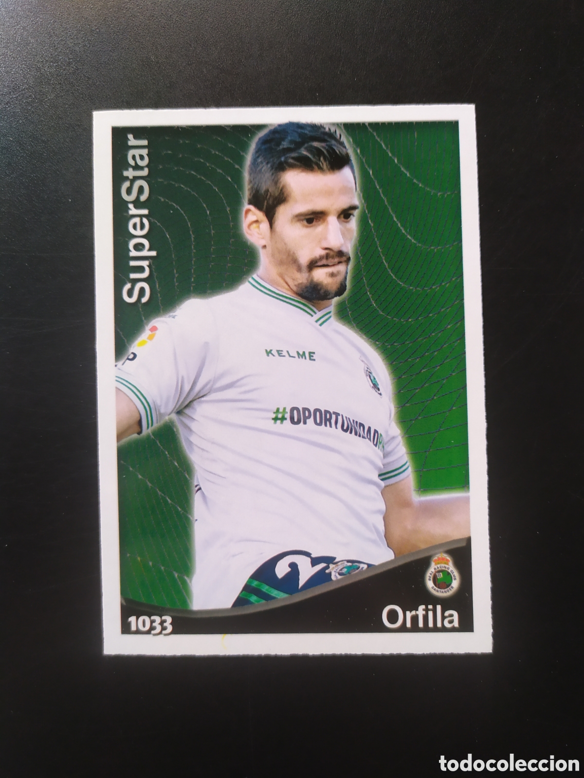 Cromos de F&uacute;tbol: Mundicromo fichas Liga 2014 2015 14 15 Orfila superstar n&deg; 1033 Racing Santander