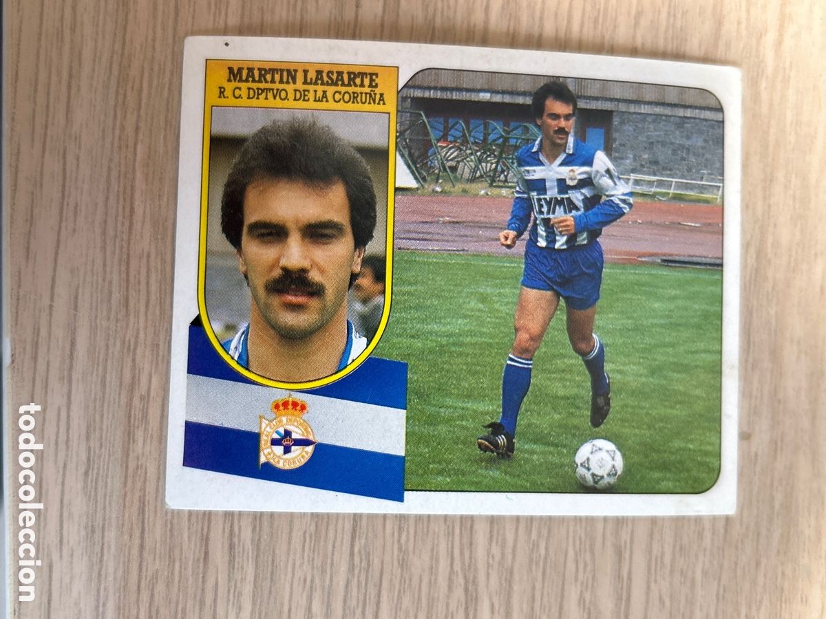 Cromos de F&uacute;tbol: MARTIN LASARTE DEPORTIVO DE LA CORU&Ntilde;A LIGA ESTE 1991 1992 91 92 NUNCA PEGADO SIN PEGAR CARTON