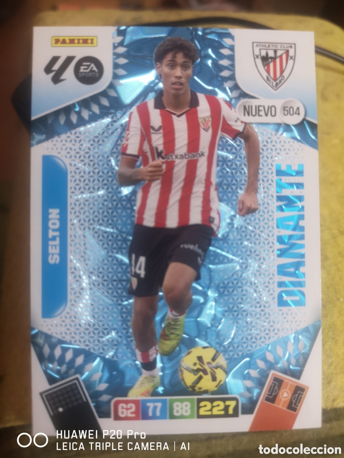 Cromos de F&uacute;tbol: ADRENALYN 2025 2026 SELTON NUEVO DIAMANTE 504 ATHLETIC DE BILBAO