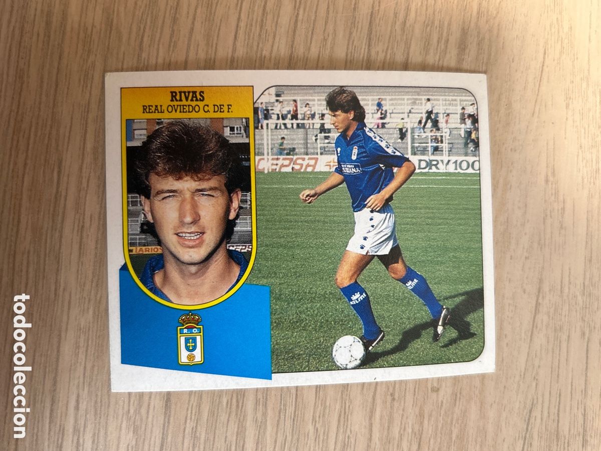 Cromos de F&uacute;tbol: RIVAS REAL OVIEDO LIGA ESTE 1991 1992 91 92 CARTON NUNCA PEGADO SIN PEGAR