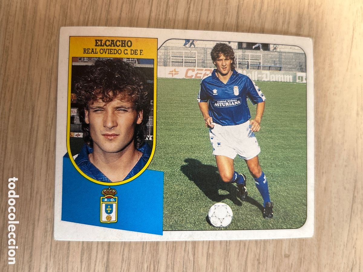 Cromos de F&uacute;tbol: ELCACHO REAL OVIEDO LIGA ESTE 1991 1992 91 92 CARTON NUNCA PEGADO SIN PEGAR
