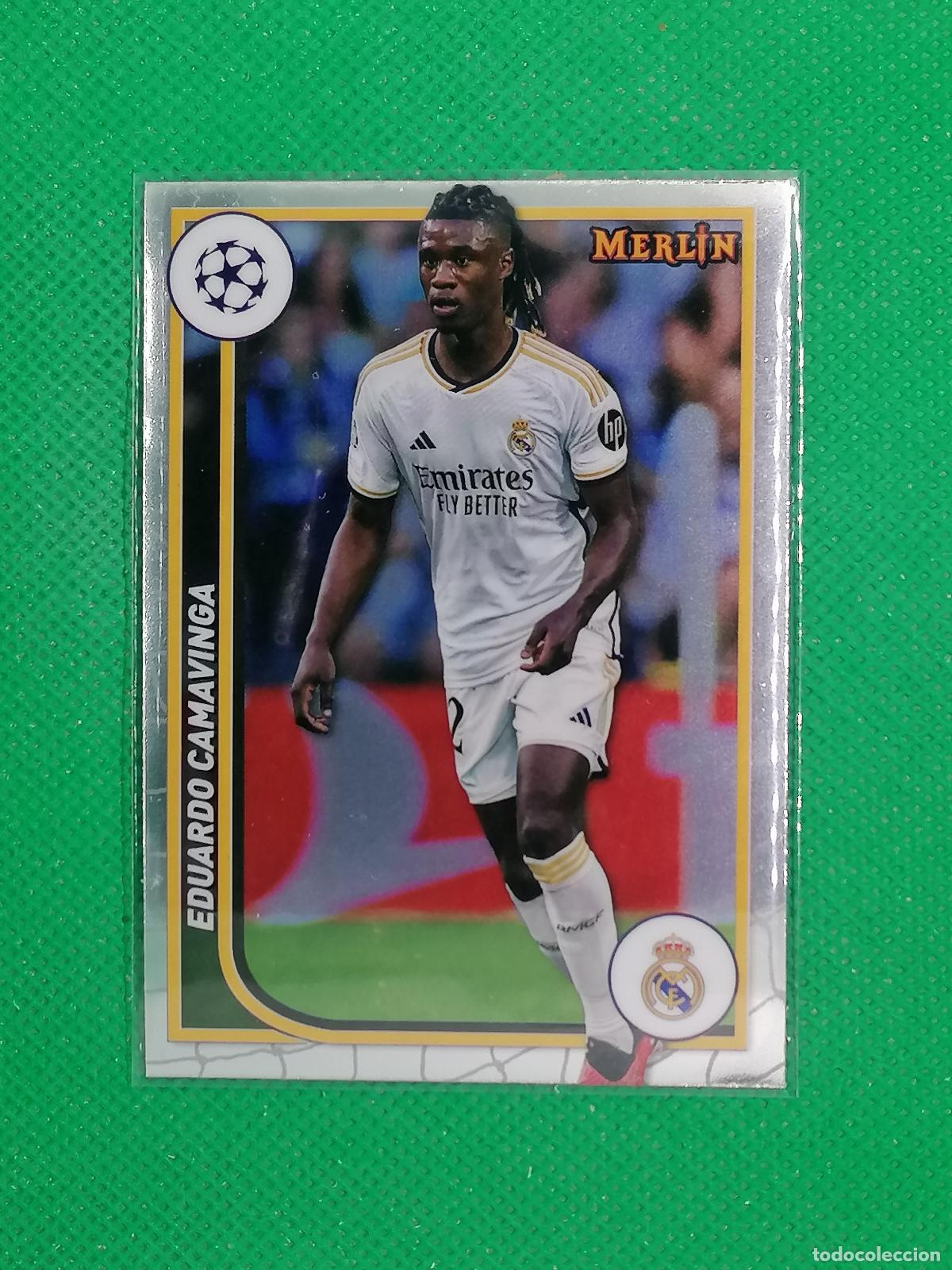 Cromos de f&uacute;tbol: 108 EDUARDO CAMAVINGA REAL MADRID ⚽ TOPPS MERLIN 2023 2024 23 24 ⚽
