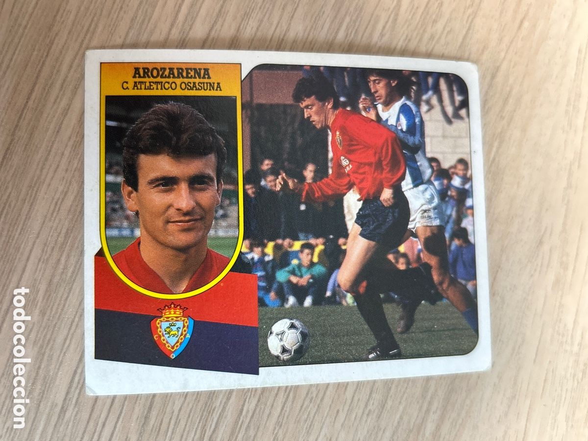 Cromos de F&uacute;tbol: AROZARENA OSASUNA ESTE 1991 1992 91 92 NUNCA PEGADO SIN PEGAR CARTON