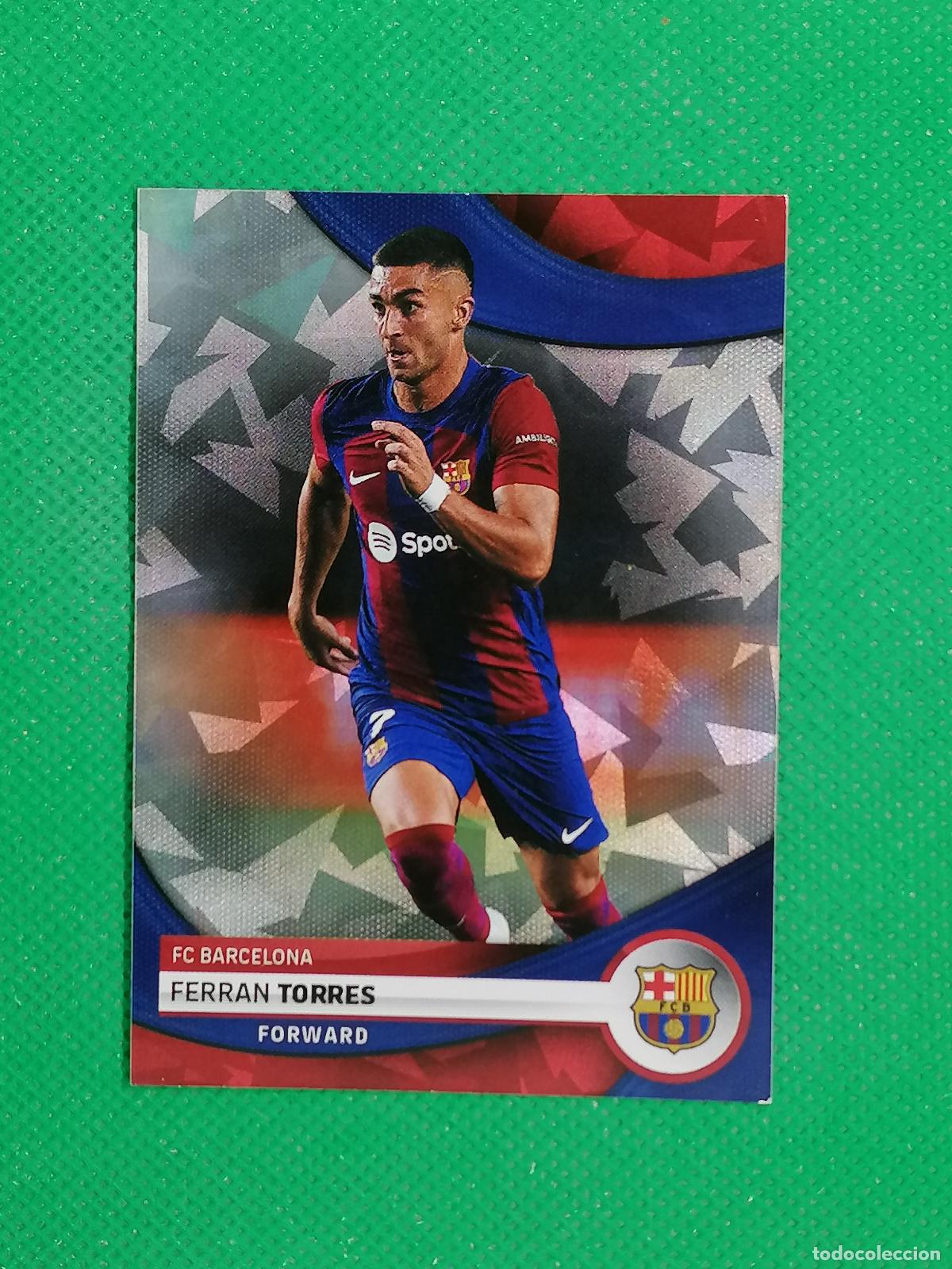 Cromos de f&uacute;tbol: 25 FERRAN TORRES ICY PARALELA ⚽ TOPPS TEAM SET BARCELONA 2023 2024 23 24 ⚽