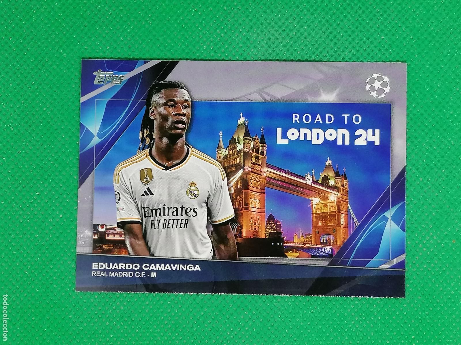 Cromos de F&uacute;tbol: RF-19 EDUARDO CAMAVINGA REAL MADRID ROAD TO LONDON ⚽ TOPPS UCC FLAGSHIP 2023 2024 23 24 ⚽