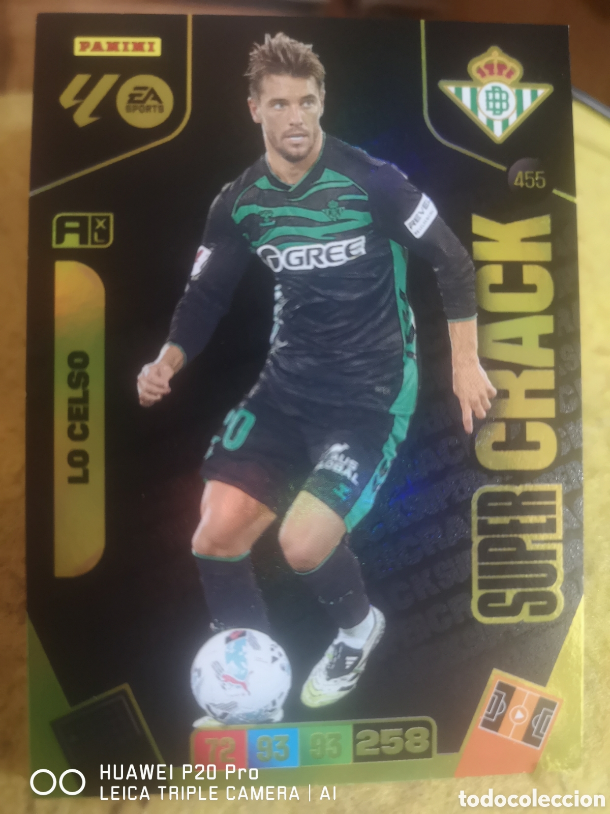 Cromos de F&uacute;tbol: ADRENALYN 2025 - 2026 SUPER CRACK 455 LO CELSO - REAL BETIS