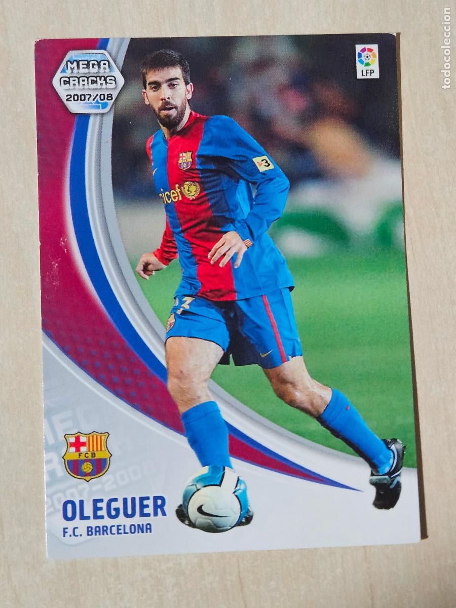 Cromos de F&uacute;tbol: CROMO N&ordm; 58 OLEGUER - MEGACRACKS 2007 08 - BARCELONA