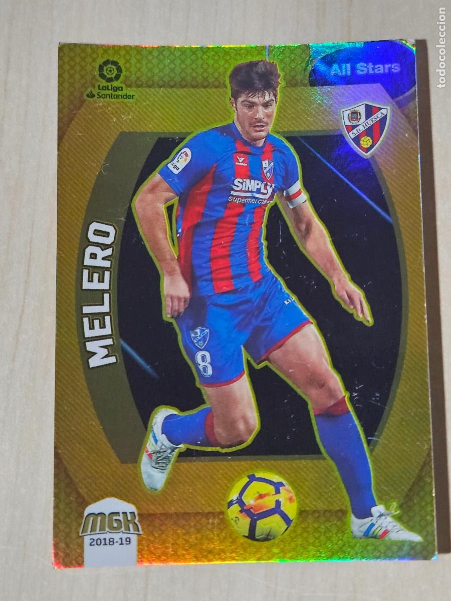 Cromos de F&uacute;tbol: CROMO N&ordm; 295 MELERO - MEGACRACKS 2018 19 - HUESCA - ALL STARS