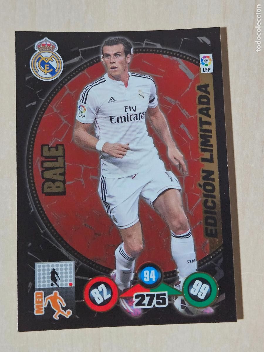 Cromos de F&uacute;tbol: FICHA BALE - ADRENALYN 14 15 - PANINI 2014 -15 - CROMO - EDICION LIMITADA