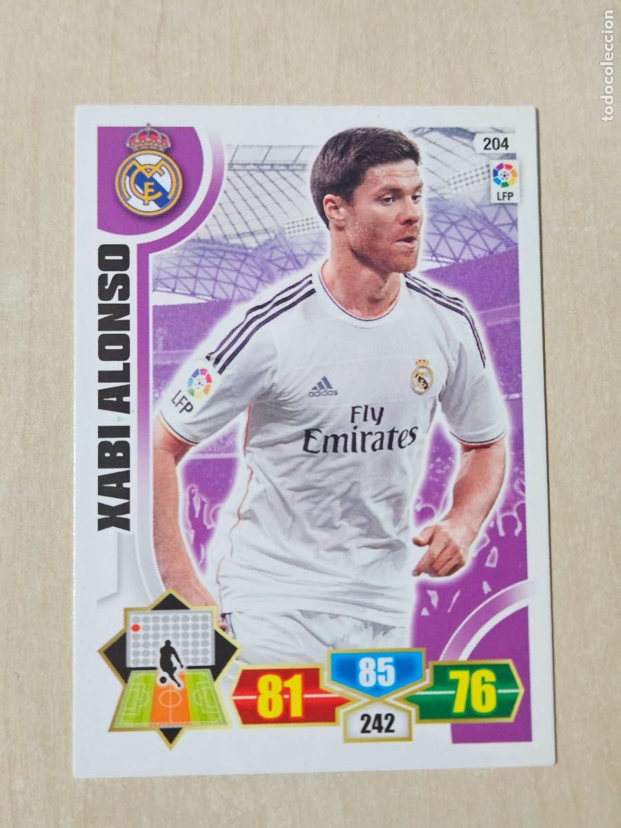 Cartes &agrave; collectionner de Football: FICHA N&ordm; 204 XABI ALONSO - ADRENALYN 13 14 - PANINI 2013 -14 - CROMO - REAL MADRID
