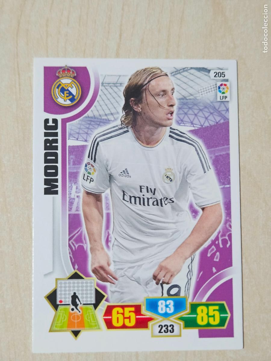 Cartes &agrave; collectionner de Football: FICHA N&ordm; 205 MODRIC - ADRENALYN 13 14 - PANINI 2013 -14 - CROMO - REAL MADRID