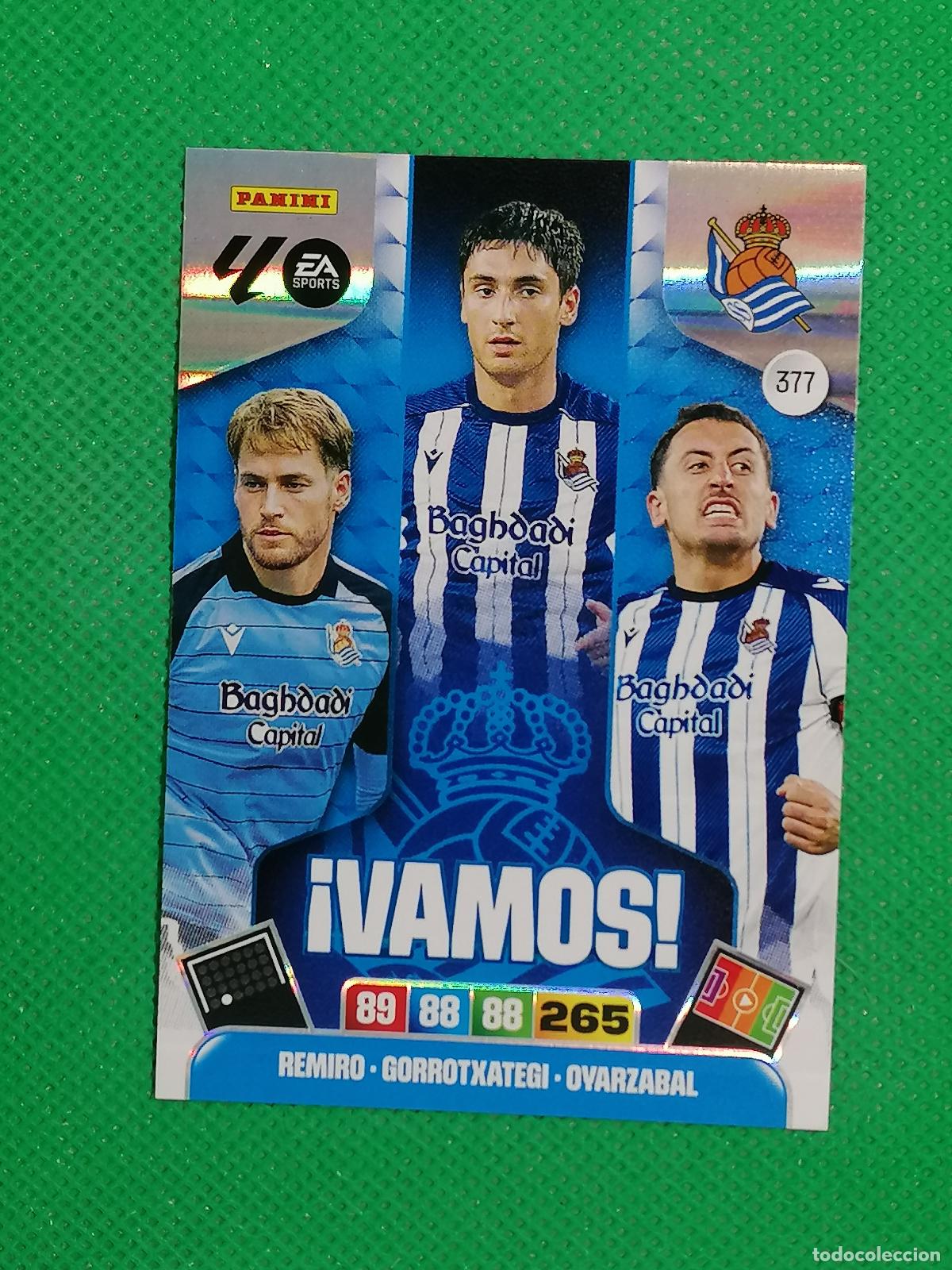 Cromos de F&uacute;tbol: 377 REMIRO GORROTXATEGI OYARZABAL REAL SOCIEDAD VAMOS ⚽ LIGA ADRENALYN XL 2025 2026 25 26 ⚽