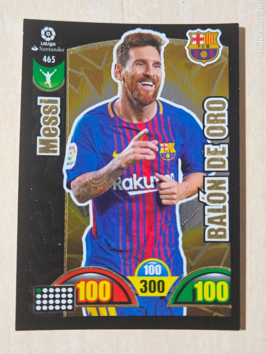 Cromos de F&uacute;tbol: FICHA N&ordm; 465 MESSI - ADRENALYN 17 18 - PANINI 2017 - 18 - CROMO - BALON DE ORO