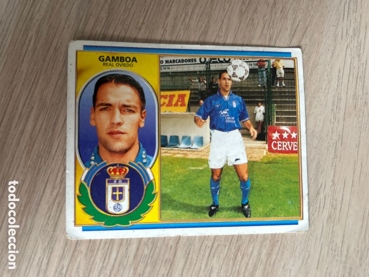 Cromos de Futebol: GAMBOA OVIEDO COLOCA LIGA ESTE 1996 1997 96 97 NUNCA PEGADO SIN PEGAR