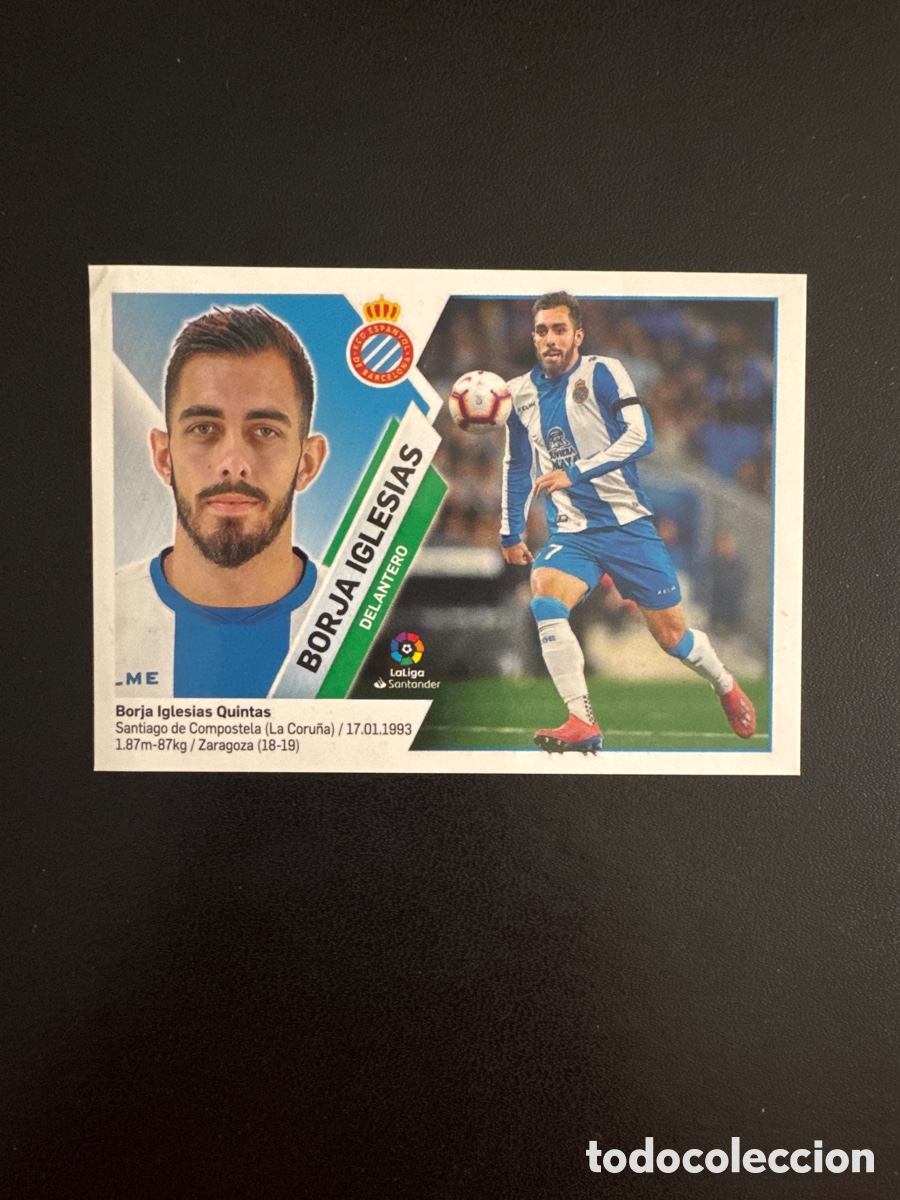 Fu&szlig;ball-Sticker: BORJA IGLESIAS ESPA&Ntilde;OL NUMERO 14 A LIGA ESTE 2019 2020 19 20