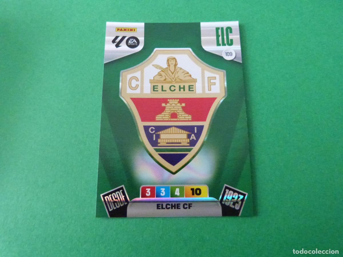 Cromos de F&uacute;tbol: TRADING CARD FUTBOL ESCUDO ELCHE C.F. N&ordm; 109 LIGA ADRENALYN XL 2025-2026/25-26 PANINI