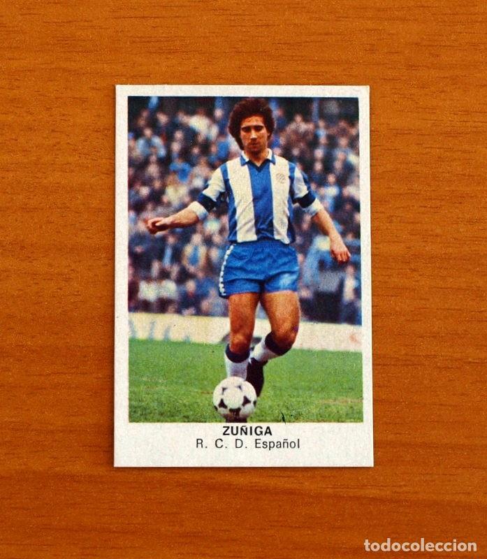 Cromos de F&uacute;tbol: R.C.D. Espa&ntilde;ol, Espanyol - Zu&ntilde;iga - Cromos Cano, F&uacute;tbol 1983-1984, 83-84 - Nunca pegado