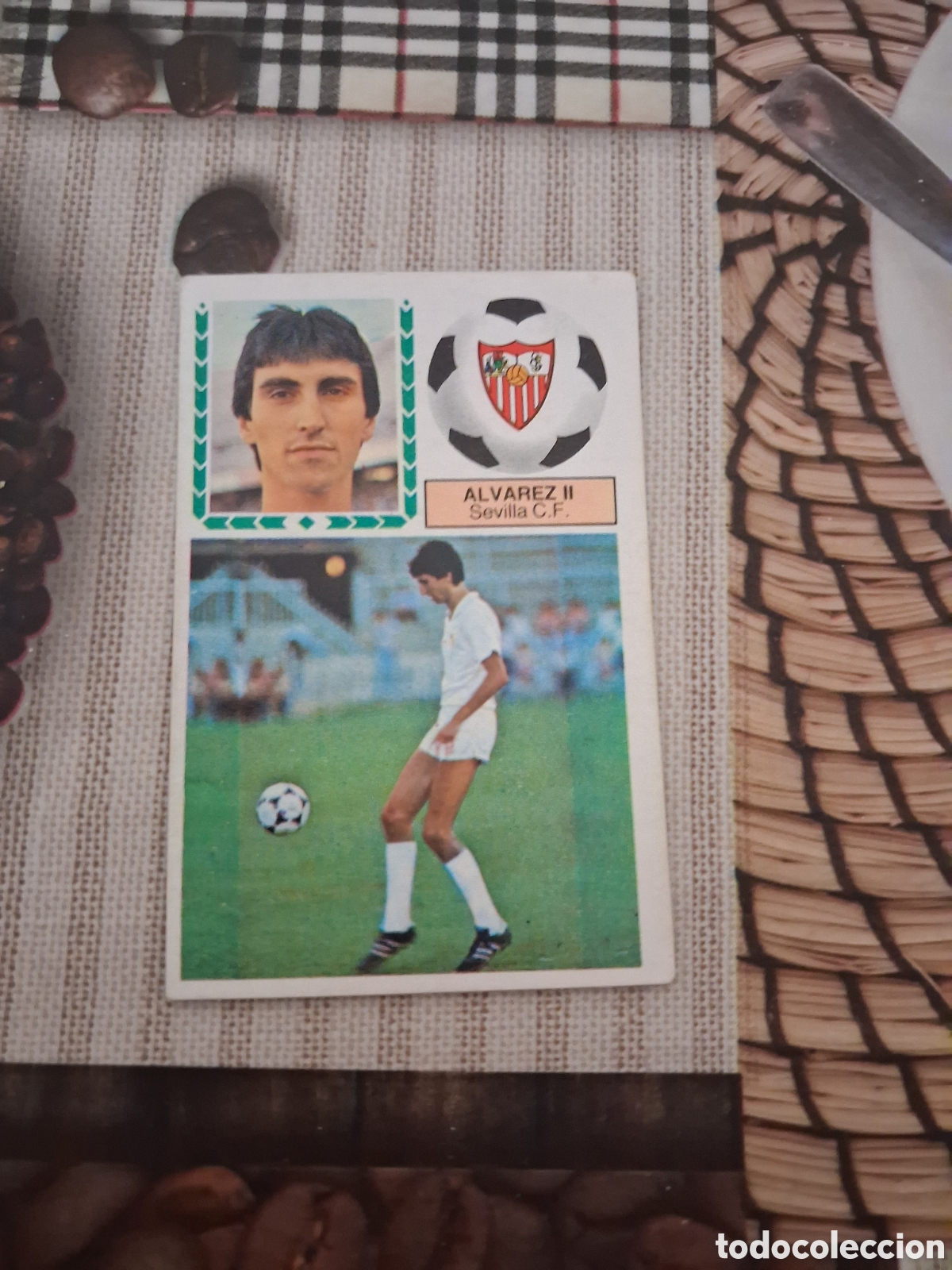 Cromos de F&uacute;tbol: Liga este 83 84 alvarez II fichaje N 34 del Sevilla recuperado del &aacute;lbum ver fotos
