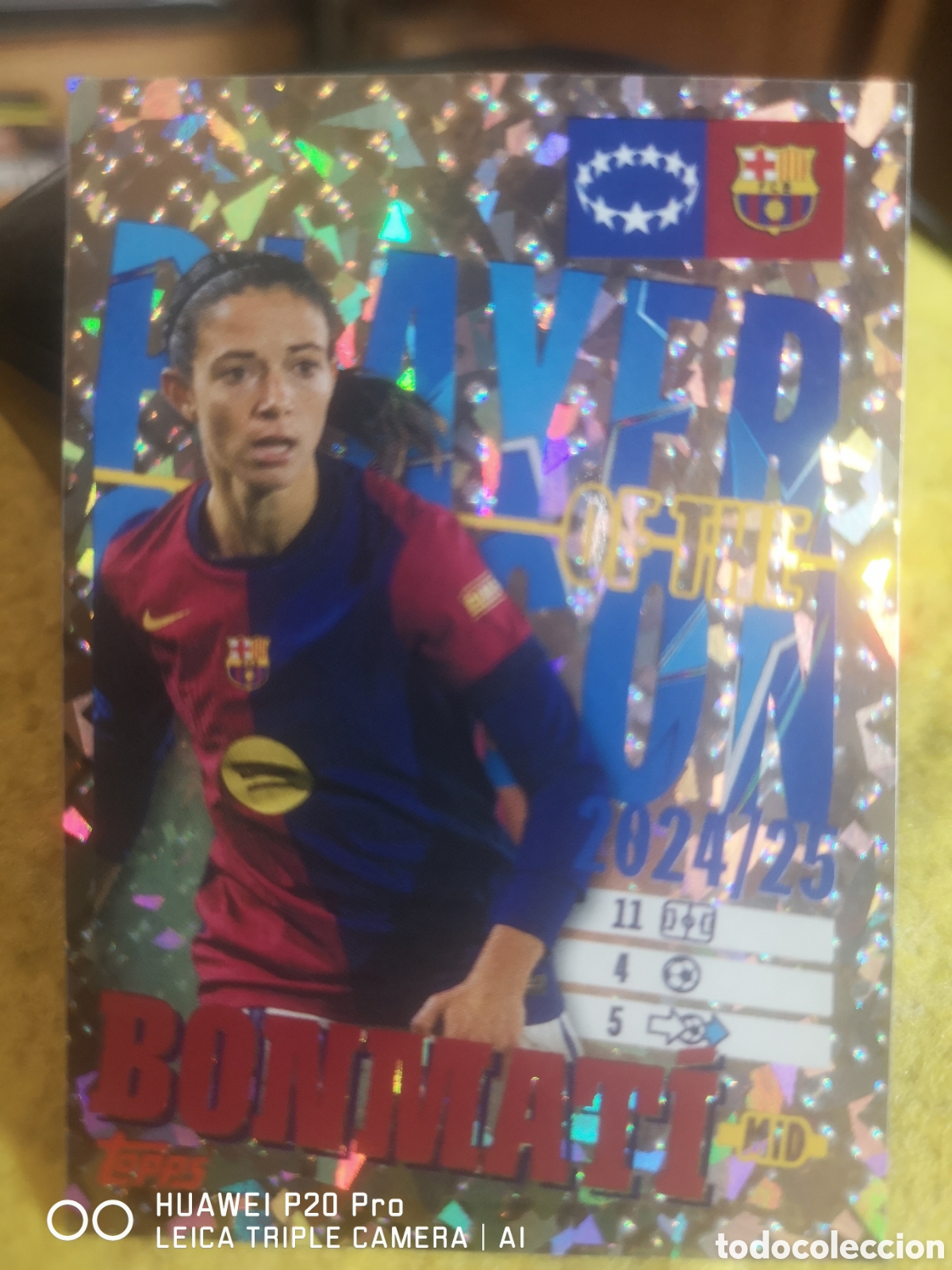Cromos de F&uacute;tbol: STICKER CHAMPIONS LEAGUE 2025/26 PLAYER OF THE SEASON 20 - AITANA BONMAT&Iacute; - BARCELONA