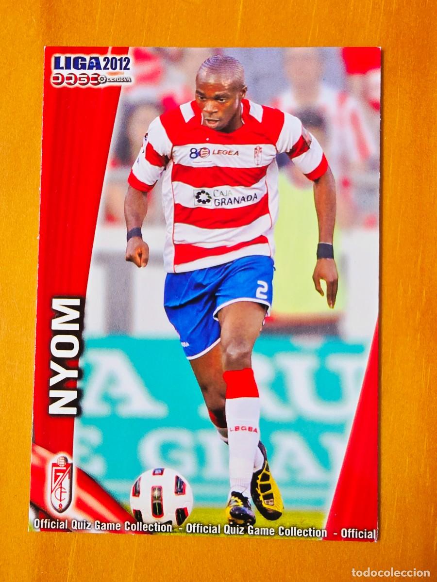 Figurine di Calcio: 520 Allan Romeo Nyom, Granada CF, Mundicromo Sport Fichas Quiz de la Liga 2011 2012 11 12