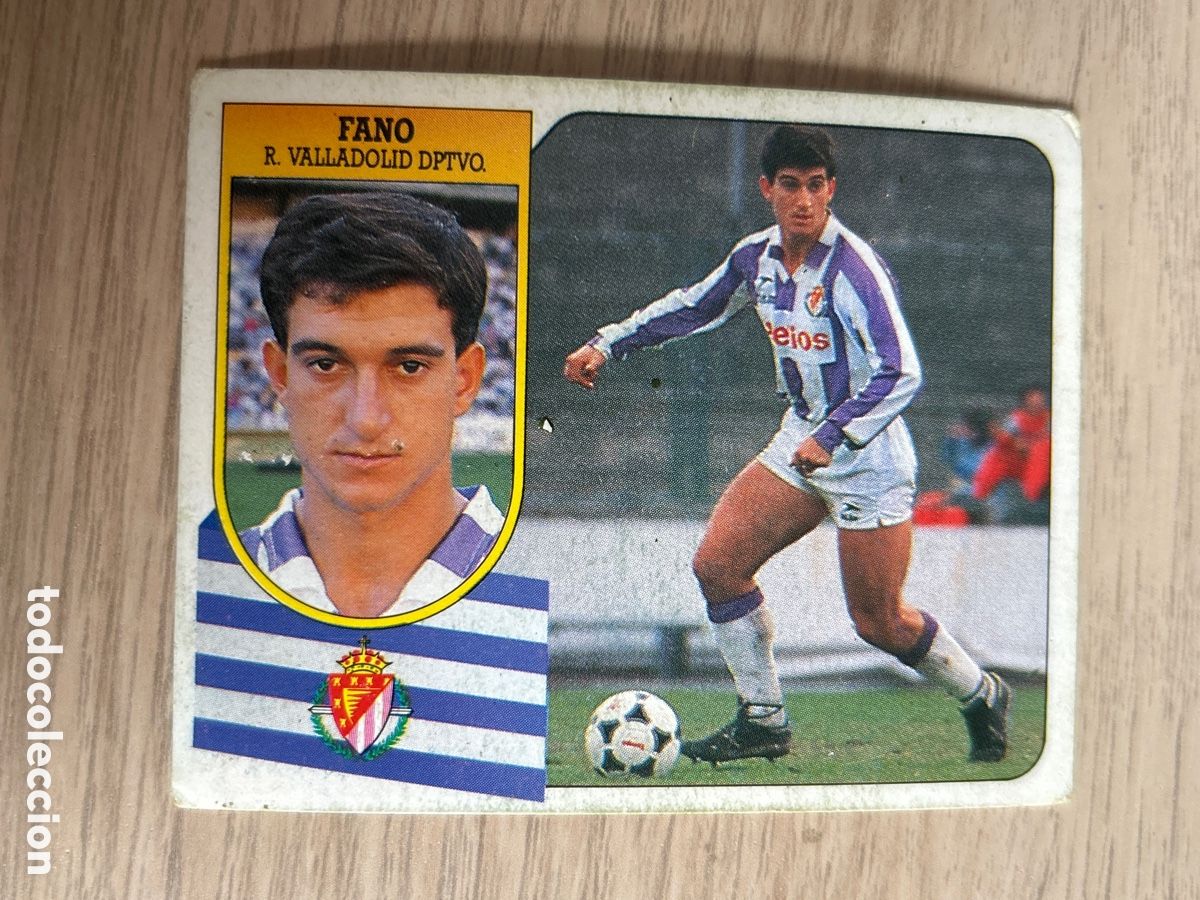 Cromos de F&uacute;tbol: FANO VALLADOLID LIGA ESTE 1991 1992 91 92 NUNCA PEGADO SIN PEGAR CARTON