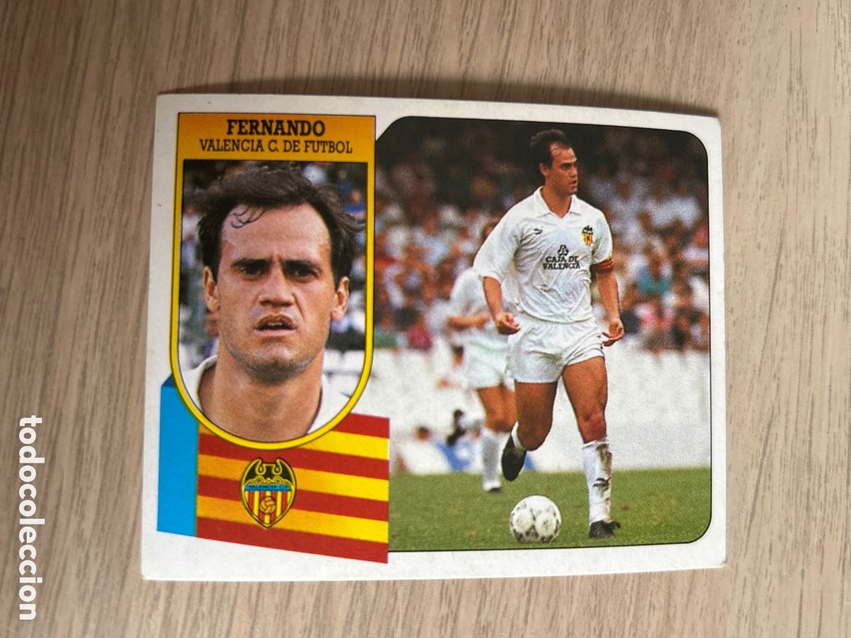 Cartes &agrave; collectionner de Football: FERNANDO VALENCIA LIGA ESTE 1991 1992 91 92 NUNCA PEGADO SIN PEGAR