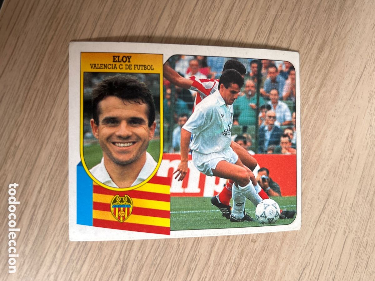 Cartes &agrave; collectionner de Football: ELOY VALENCIA LIGA ESTE 1991 1992 91 92 NUNCA PEGADO SIN PEGAR