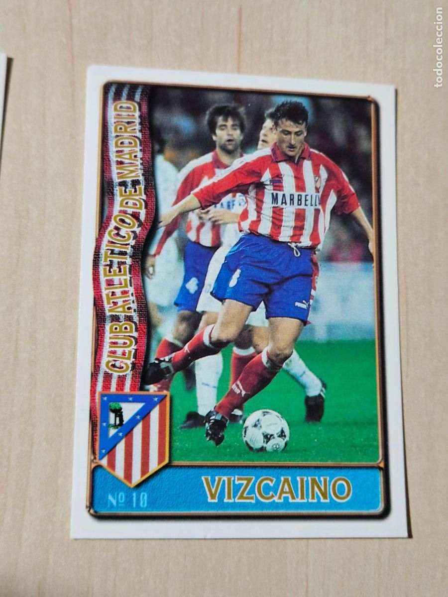 Cromos de F&uacute;tbol: N&ordm; 10 VIZCAINO - MUNDICROMO 96 97 FICHAS DE LA LIGA - ATLETICO DE MADRID