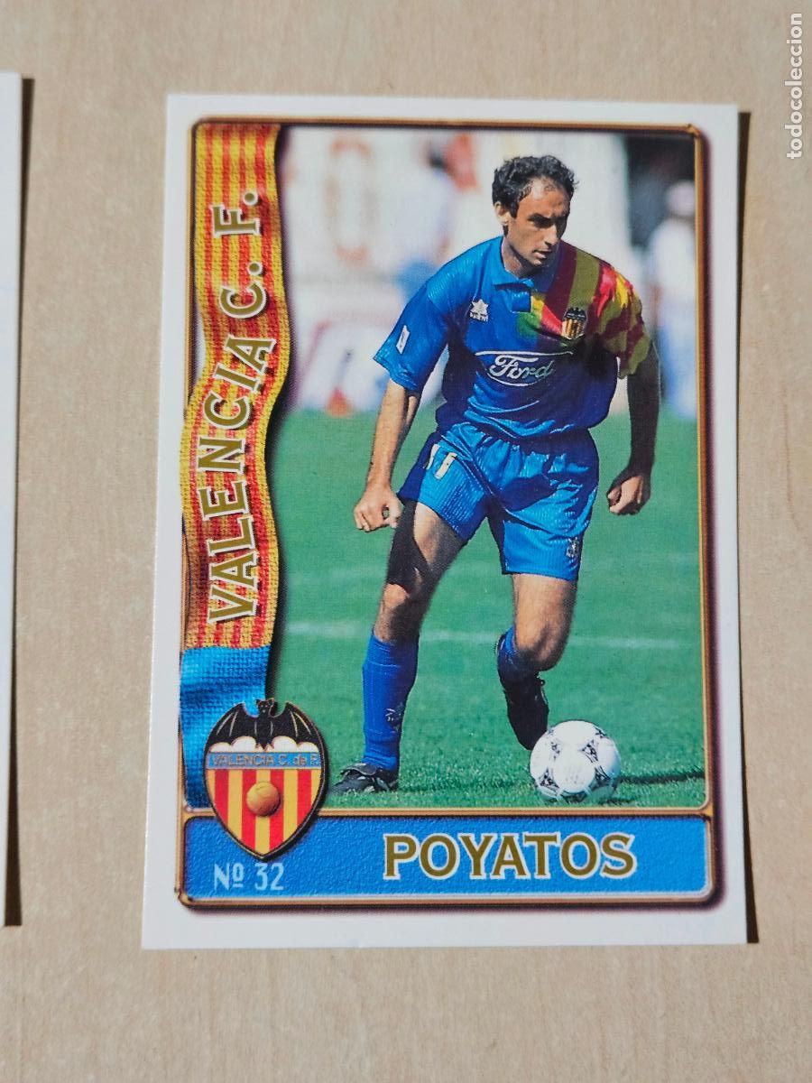 Cromos de F&uacute;tbol: N&ordm; 32 POYATOS - MUNDICROMO 96 97 FICHAS DE LA LIGA - VALENCIA