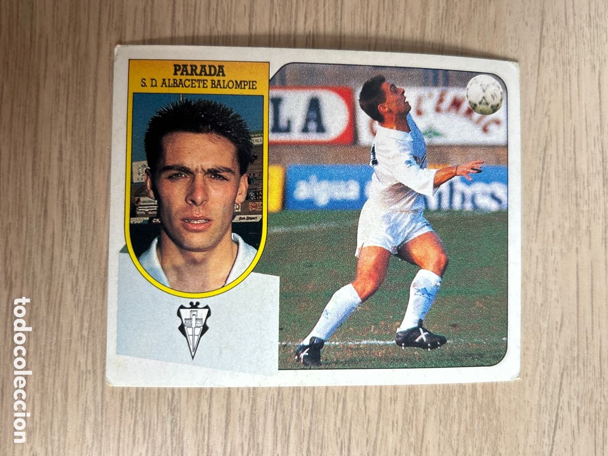 Cromos de F&uacute;tbol: PARADA ALBACETE LIGA ESTE 1991 1992 91 92 NUNCA PEGADO SIN PEGAR