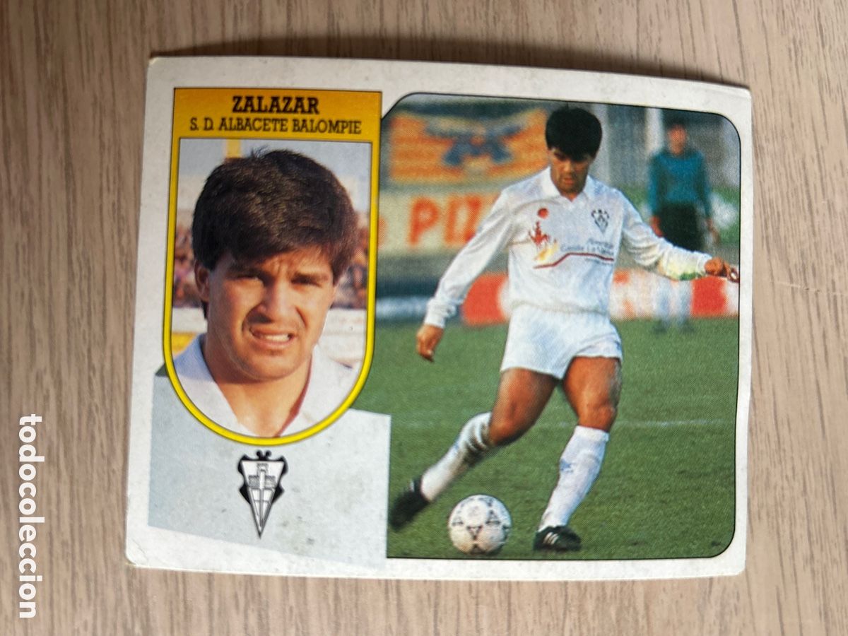 Cromos de F&uacute;tbol: ZALAZAR ALBACETE LIGA ESTE 1991 1992 91 92 NUNCA PEGADO SIN PEGAR