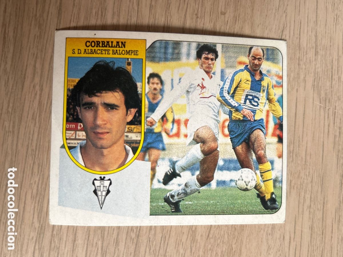 Cromos de F&uacute;tbol: CORBALAN ALBACETE LIGA ESTE 1991 1992 91 92 NUNCA PEGADO SIN PEGAR