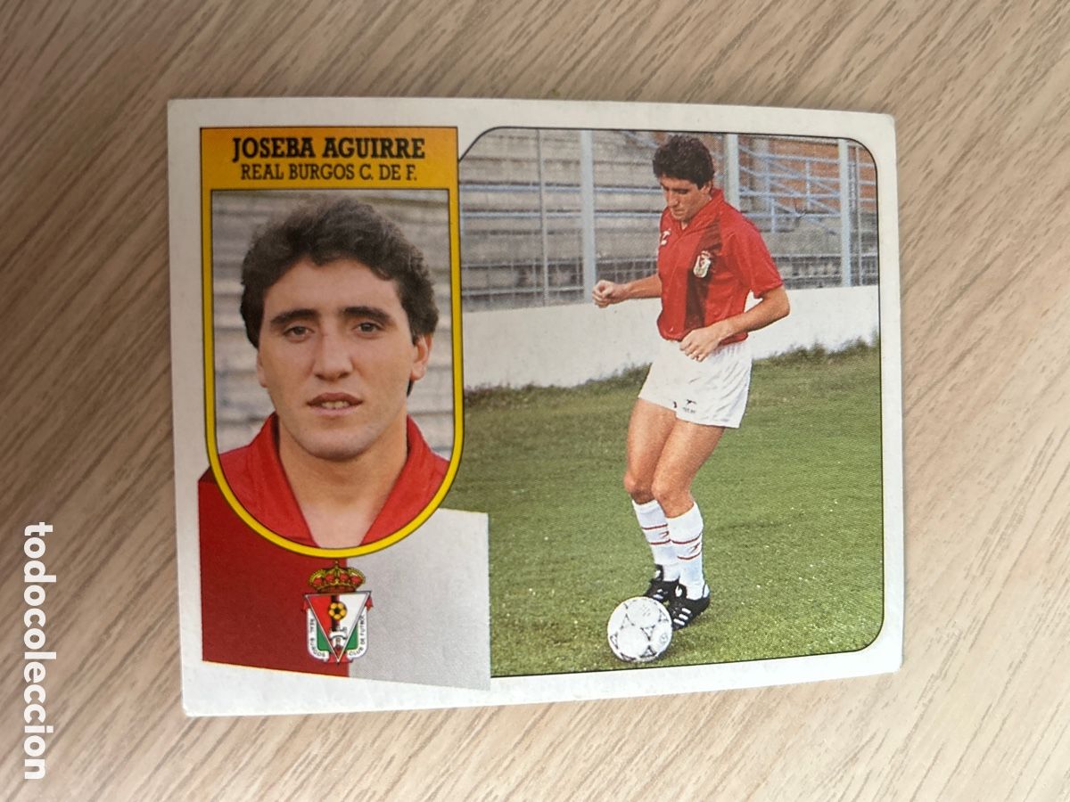 Cromos de F&uacute;tbol: JOSEBA AGUIRRE BURGOS LIGA ESTE 1991 1992 91 92 NUNCA PEGADO SIN PEGAR