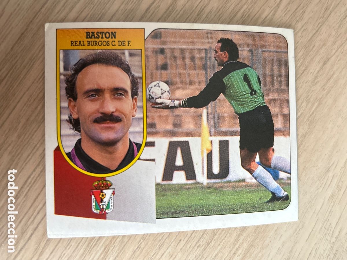 Cromos de F&uacute;tbol: BASTON BURGOS LIGA ESTE 1991 1992 91 92 NUNCA PEGADO SIN PEGAR
