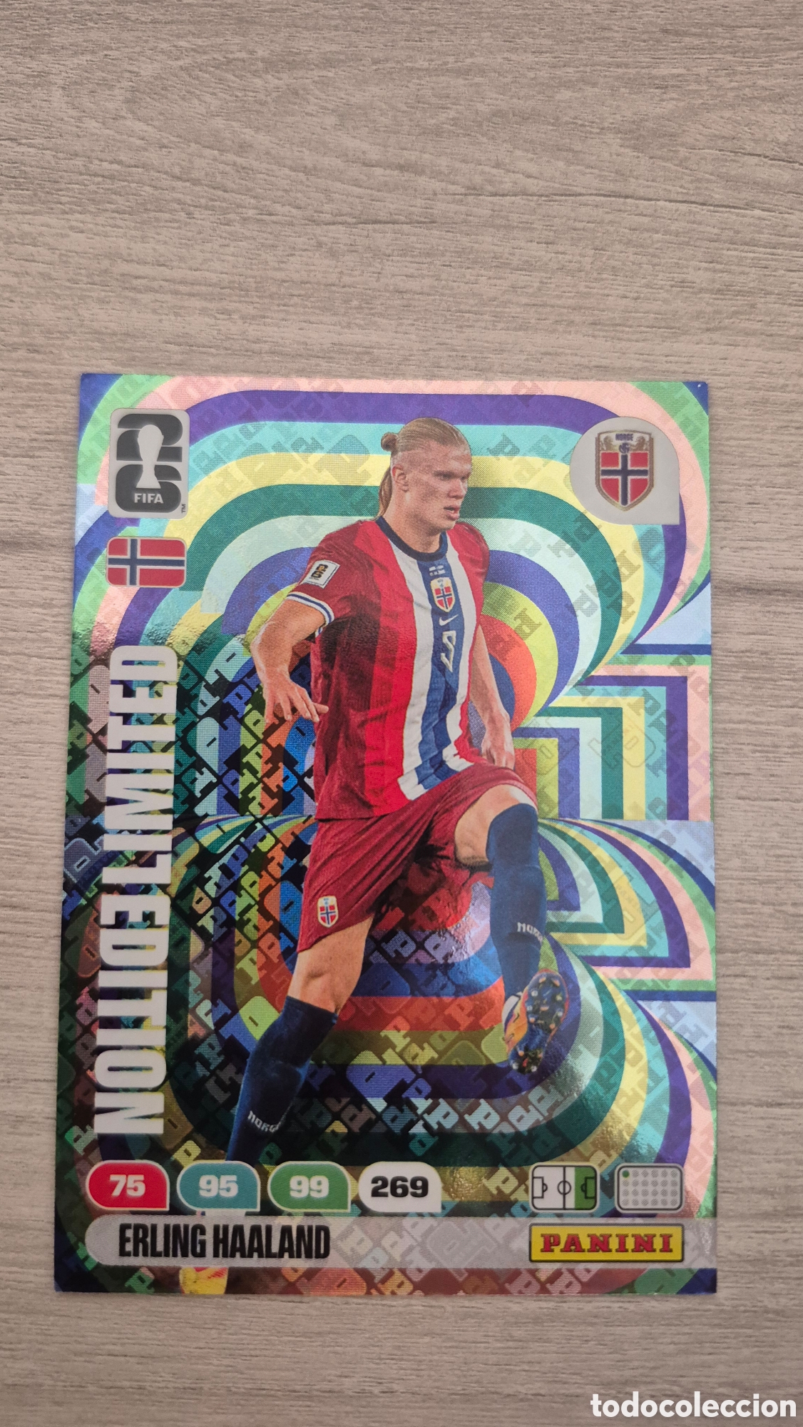 Cromos de F&uacute;tbol: Limited Edition Haaland Adrenalyn FIFA World Cup 2026