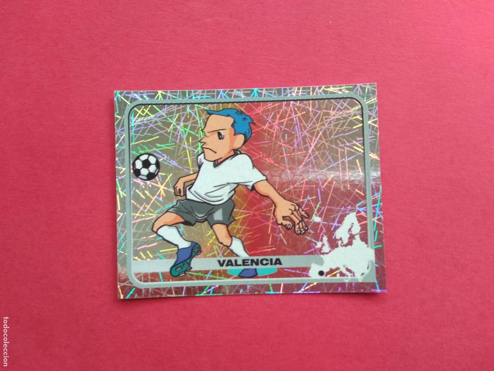 Cromos de F&uacute;tbol: PANINI CHAMPIONS OF EUROPE 1955 04 05 2004 2005 CROMO NUNCA PEGADO VALENCIA N&ordm; 349 ESCUDO
