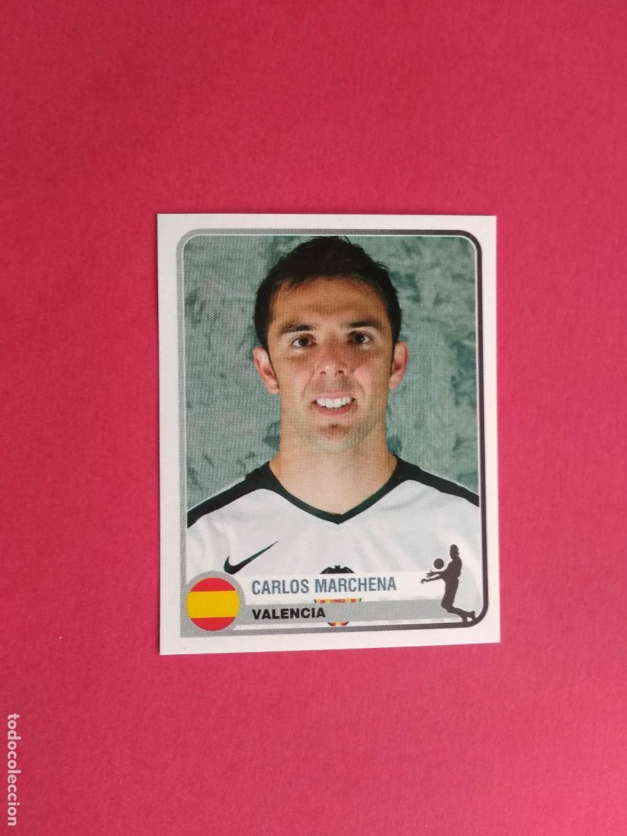 Fu&szlig;ball-Sticker: PANINI CHAMPIONS OF EUROPE 1955 04 05 2004 2005 CROMO NUNCA PEGADO VALENCIA N&ordm; 353 CARLOS MARCHENA