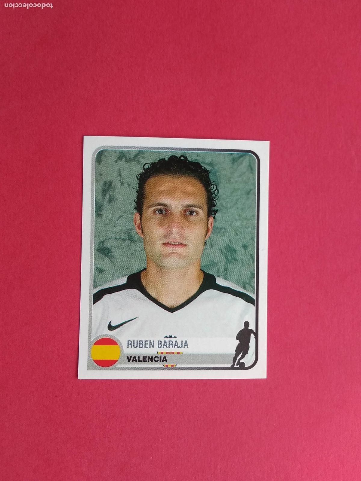 Cromos de F&uacute;tbol: PANINI CHAMPIONS OF EUROPE 1955 04 05 2004 2005 CROMO NUNCA PEGADO VALENCIA N&ordm; 358 RUBEN BARAJA