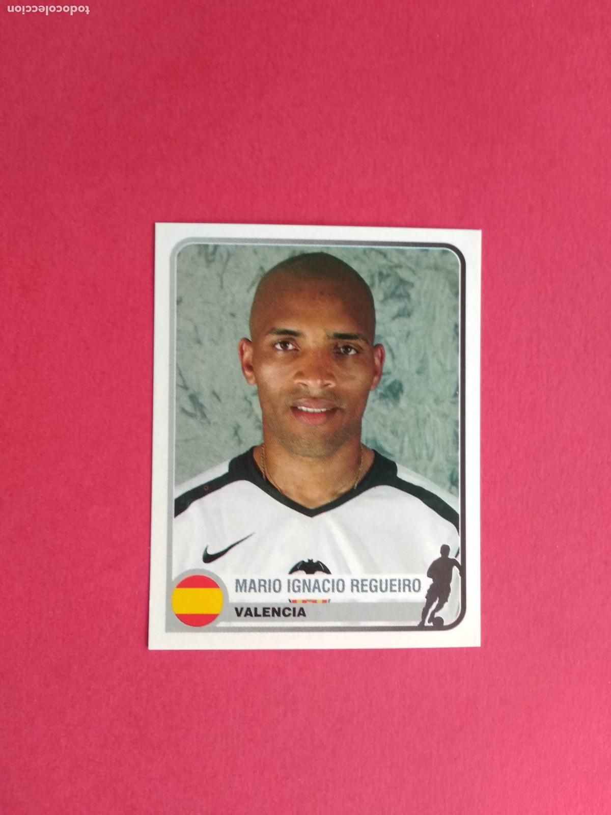 Cromos de F&uacute;tbol: PANINI CHAMPIONS OF EUROPE 1955 04 05 2004 2005 CROMO NUNCA PEGADO VALENCIA N&ordm; 360 REGUEIRO