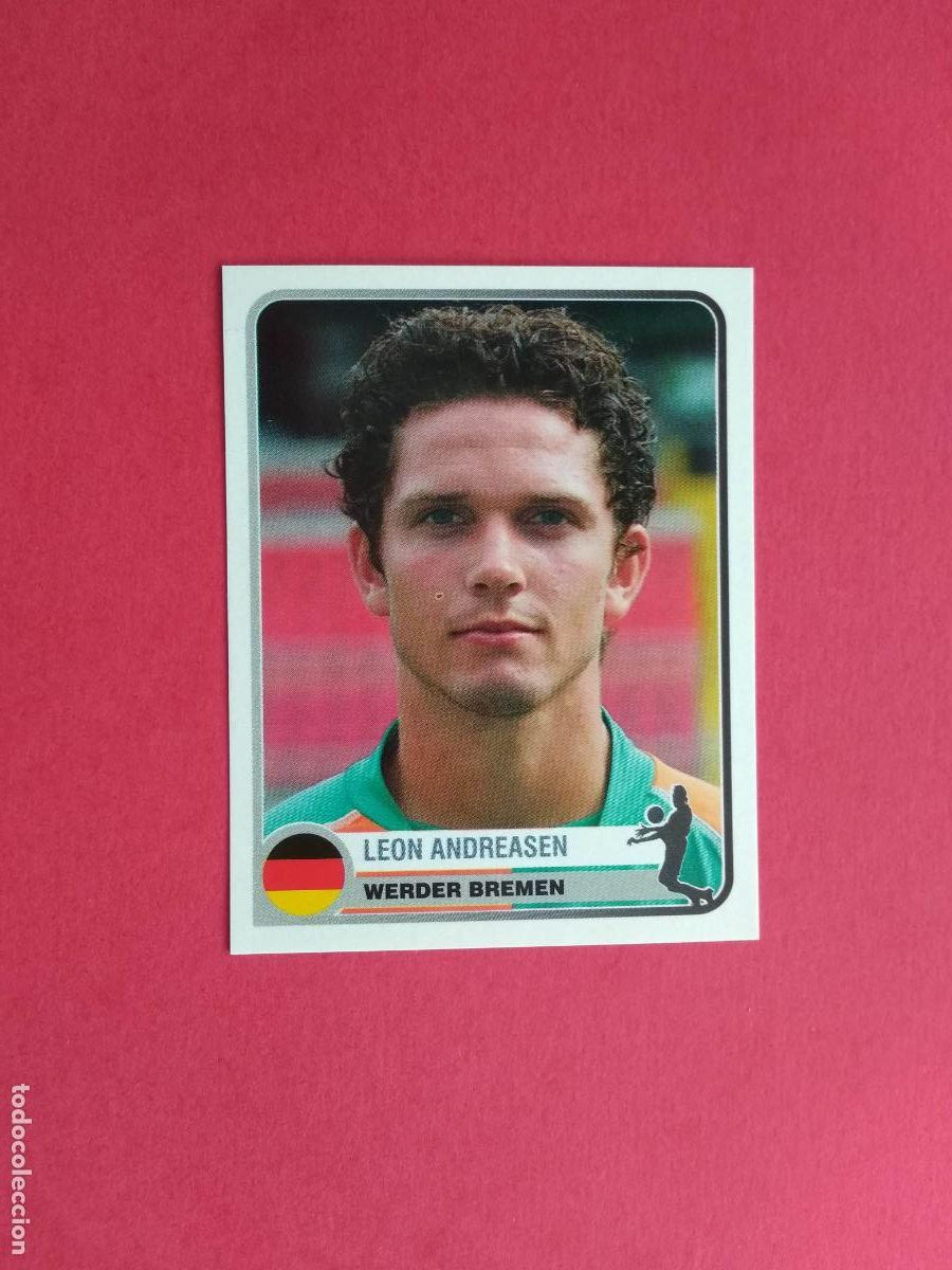 Cromos de F&uacute;tbol: PANINI CHAMPIONS OF EUROPE 1955 04 05 2004 2005 CROMO NUNCA PEGADO WERDER BREMEN N&ordm; 372 ANDREASEN