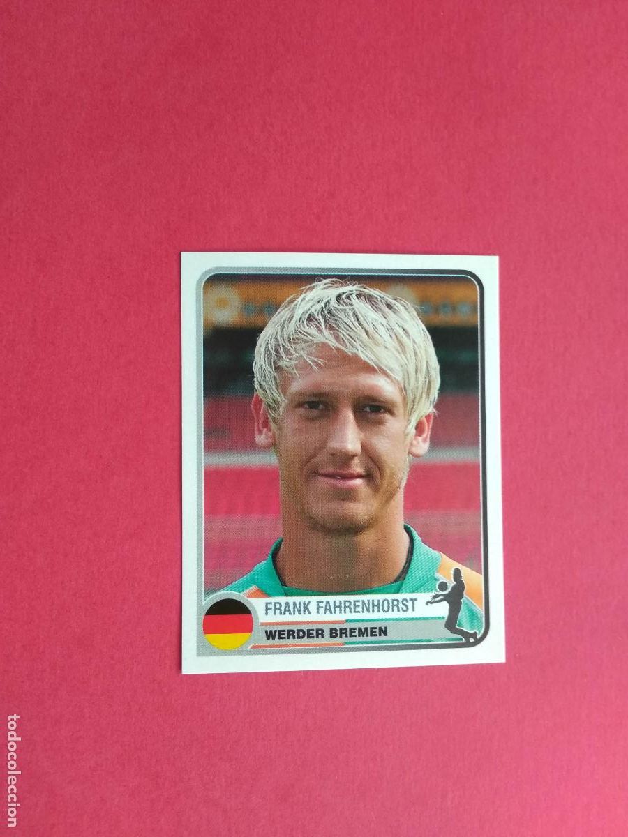 Cromos de F&uacute;tbol: PANINI CHAMPIONS OF EUROPE 1955 04 05 2004 2005 CROMO NUNCA PEGADO WERDER BREMEN N&ordm; 374 FAHRENHORST