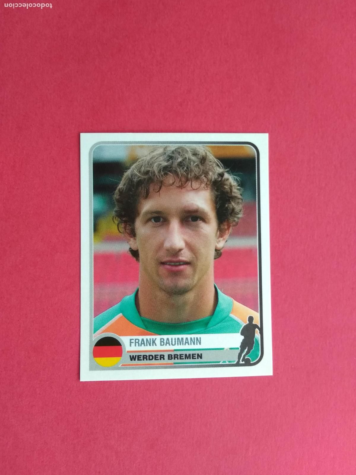 Cromos de F&uacute;tbol: PANINI CHAMPIONS OF EUROPE 1955 04 05 2004 2005 CROMO NUNCA PEGADO WERDER BREMEN N&ordm; 375 BAUMANN