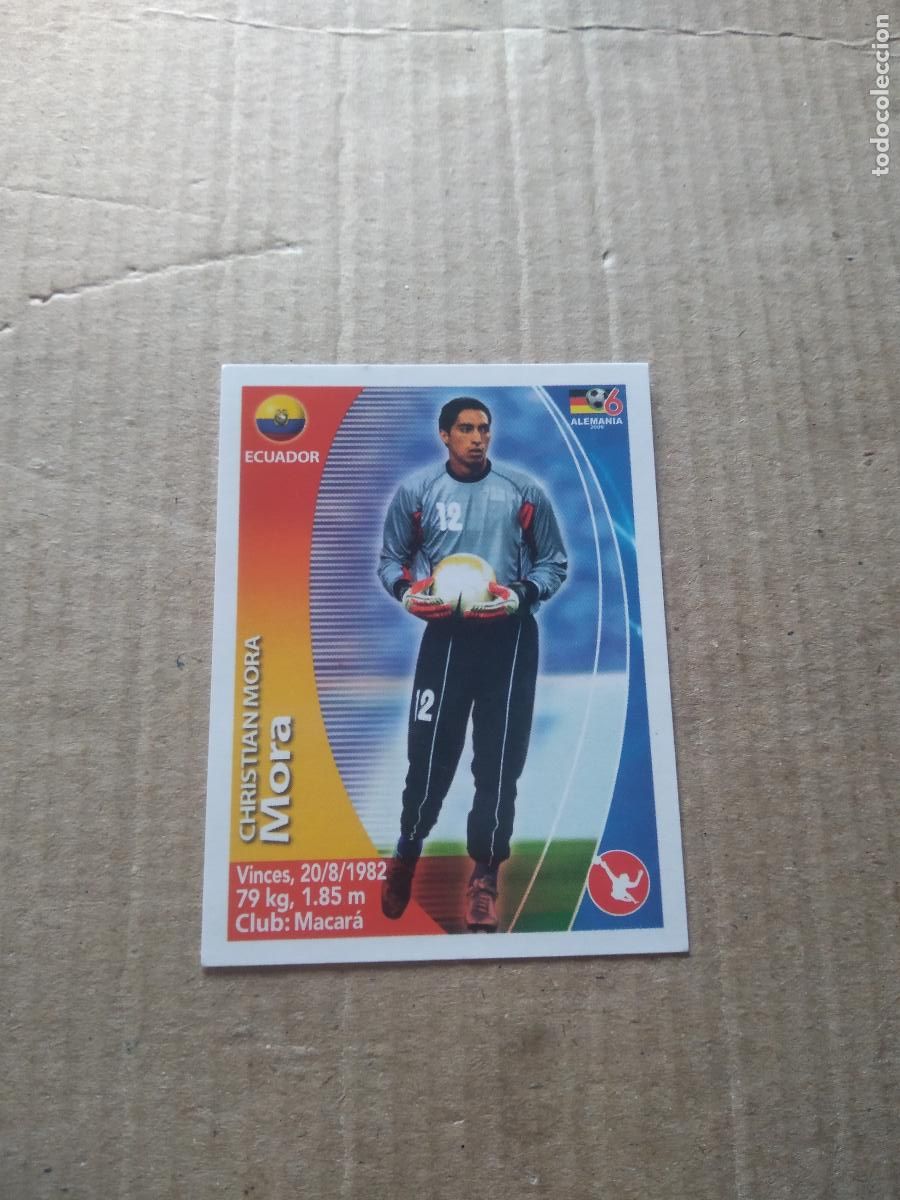 Cromos de F&uacute;tbol: 25 CHRISTIAN MORA ECUADOR CROMO FUTBOL MUNDIAL 2006 NAVARRETE JUGADAS WORLD CUP COPA DEL MUNDO