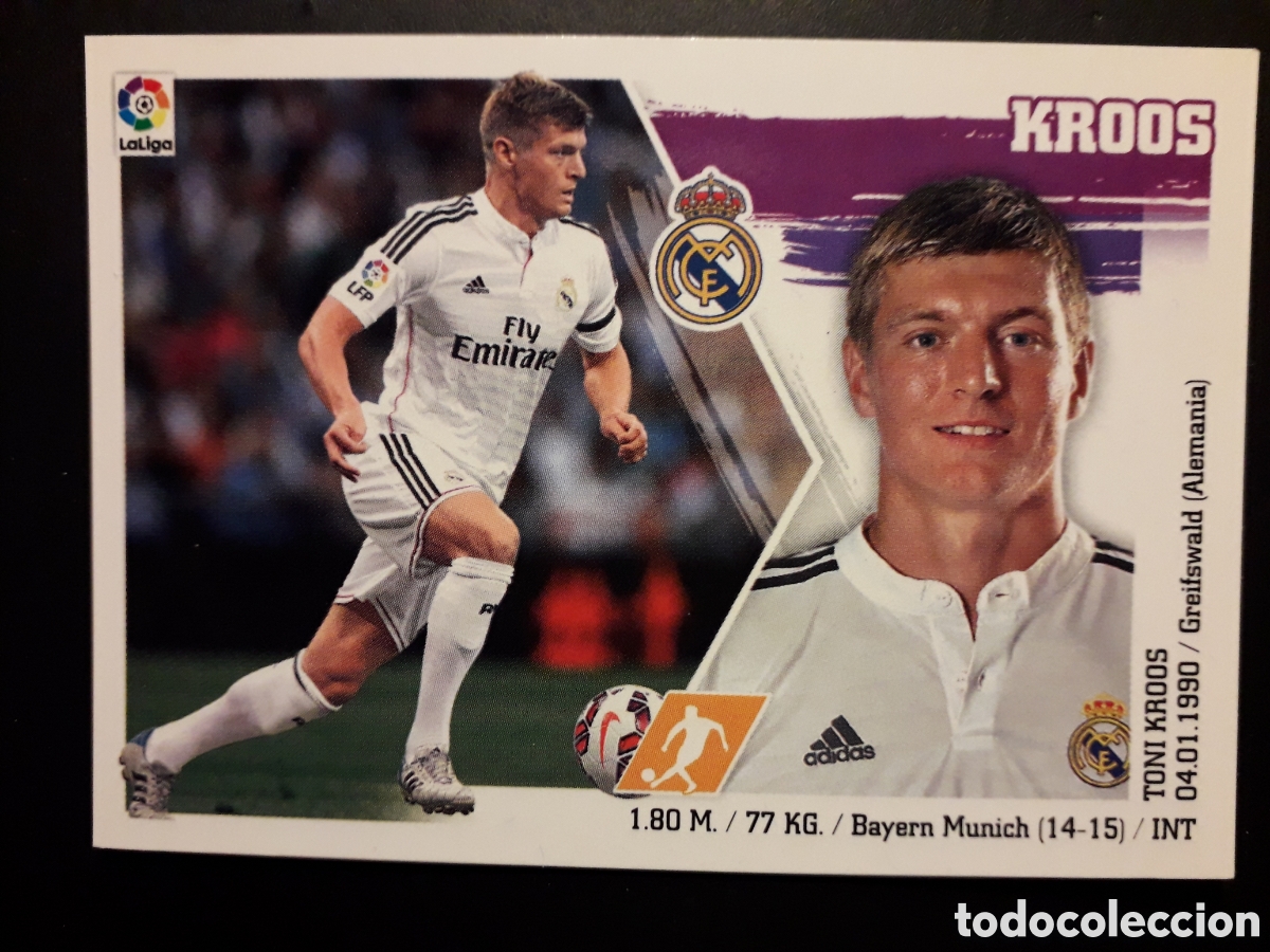 Cromos de F&uacute;tbol: KROOS REAL MADRID ESTE 2015 2016 15 16 SIN PEGAR N&deg; 12 PEDIDO M&Iacute;NIMO 3&euro;